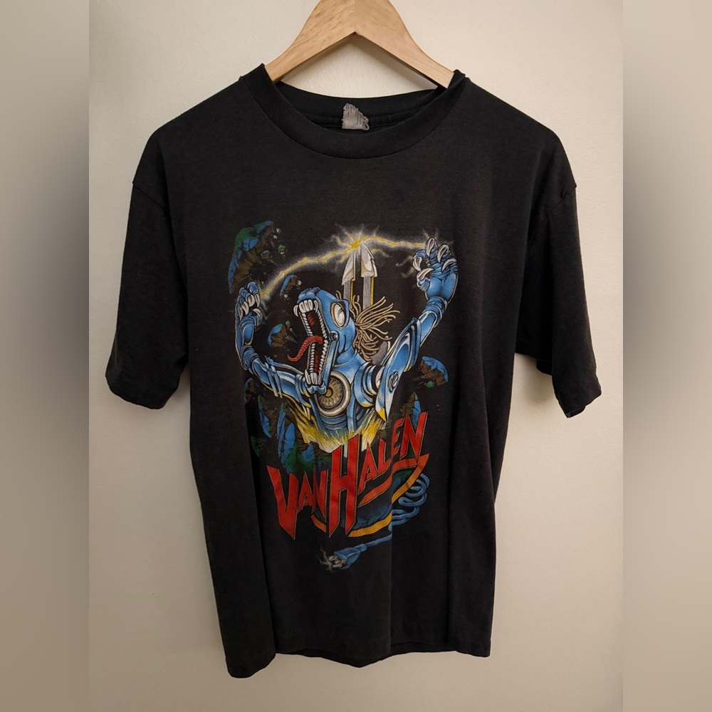 1980s Van Halen Kicks Ass T-Shirt Single Stitched